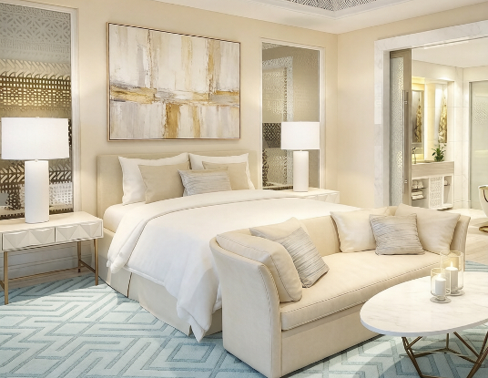 Premium upholstery Hotel Bedroom Sofa