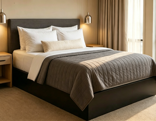 Modern Hotel Queen Platform Bed Frame